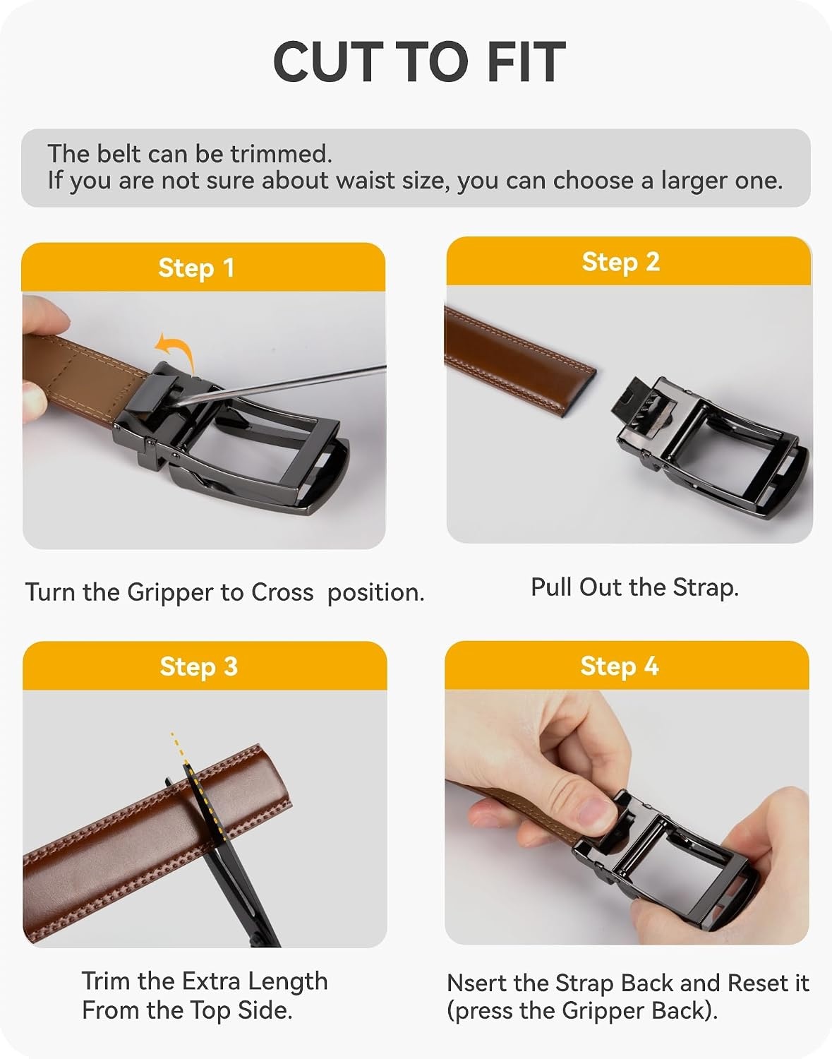 image:imageCHAOREN Mens Dress Belt 1 14 Leather Ratchet Belt Comfort ClickBurgundy