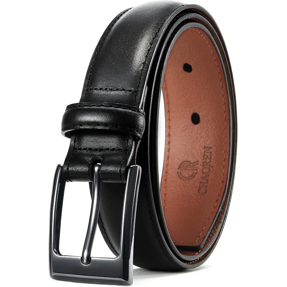 image:imageCHAOREN Mens Belts Leather Gift for Men Ideal Match for Mens Dress ShoesBlack Width 29mm