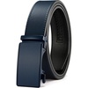 image:imageCHAOREN Mens Leather Ratchet Belt  1 38 for Dress PantsNavy Blue