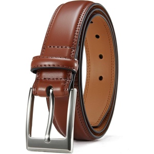 CHAOREN Mens Belts Leather Gift for Men – Ideal Match for Mens Dress Shoes(Basic Brown / Width 29mm)