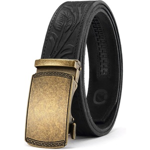 CHAOREN Men’s Leather Ratchet Belt – Customizable Fit (35mm)