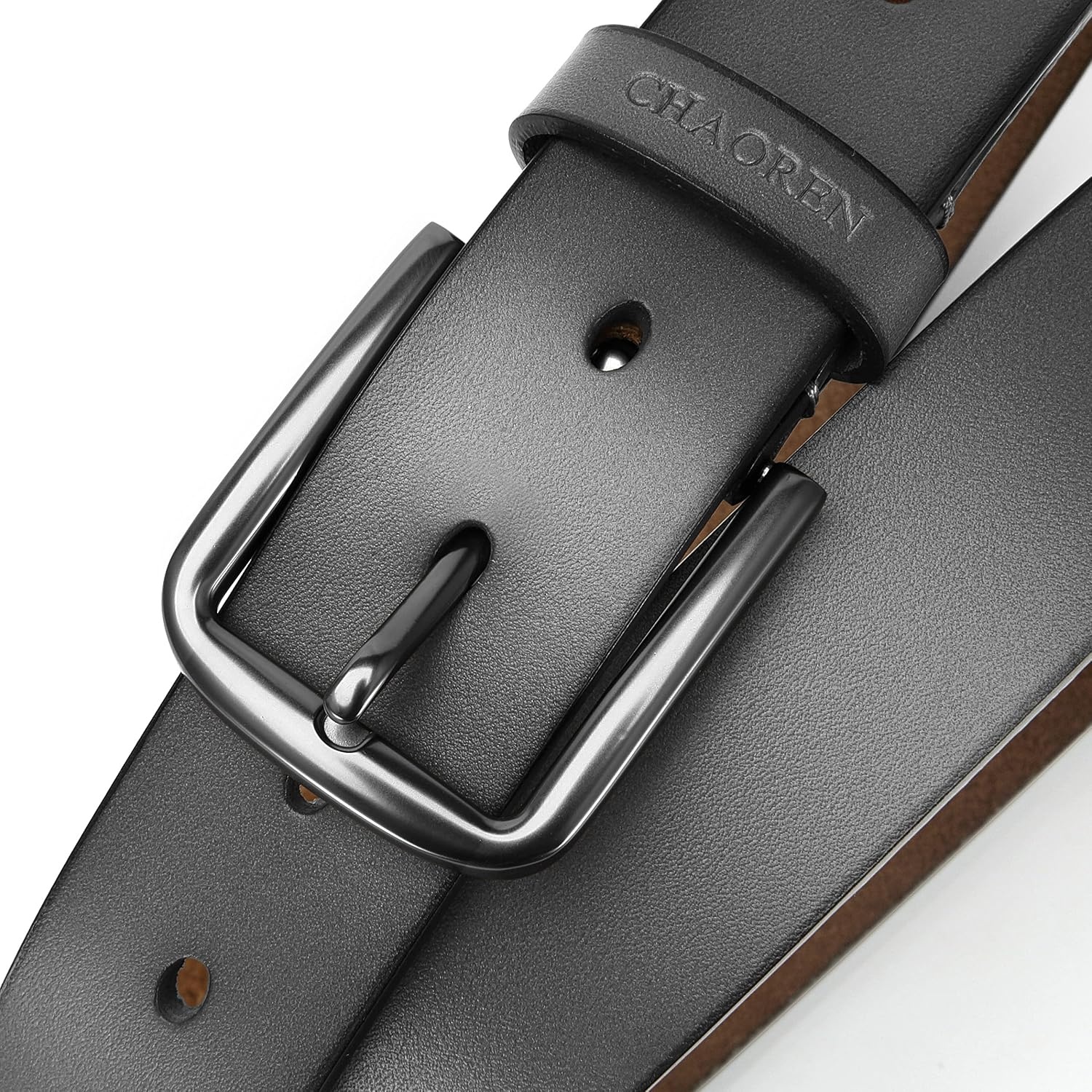 image:imageCHAOREN Mens Belts Leather 35mm Genuine Leather Belt for Jeans Men Gift for Casual Dress
