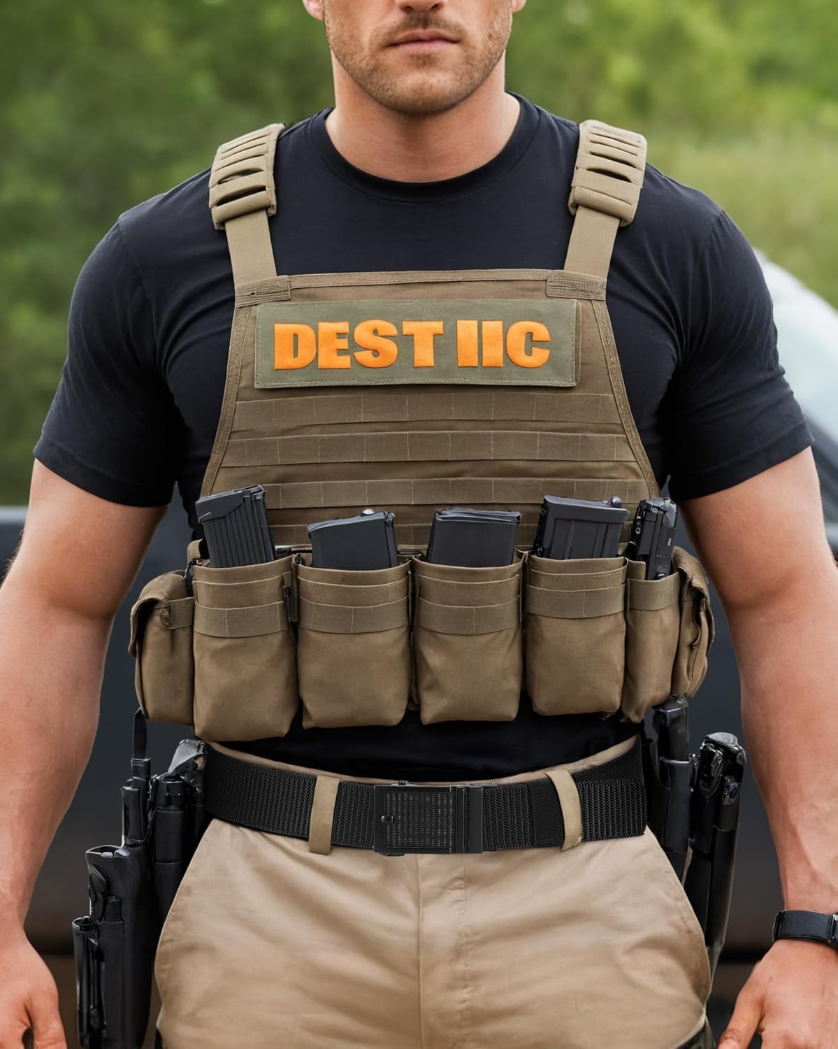 image:imageYOETEY Ratchet Tactical Belt for Men 15 Military Nylon Web BeltsClassic Buckle Black