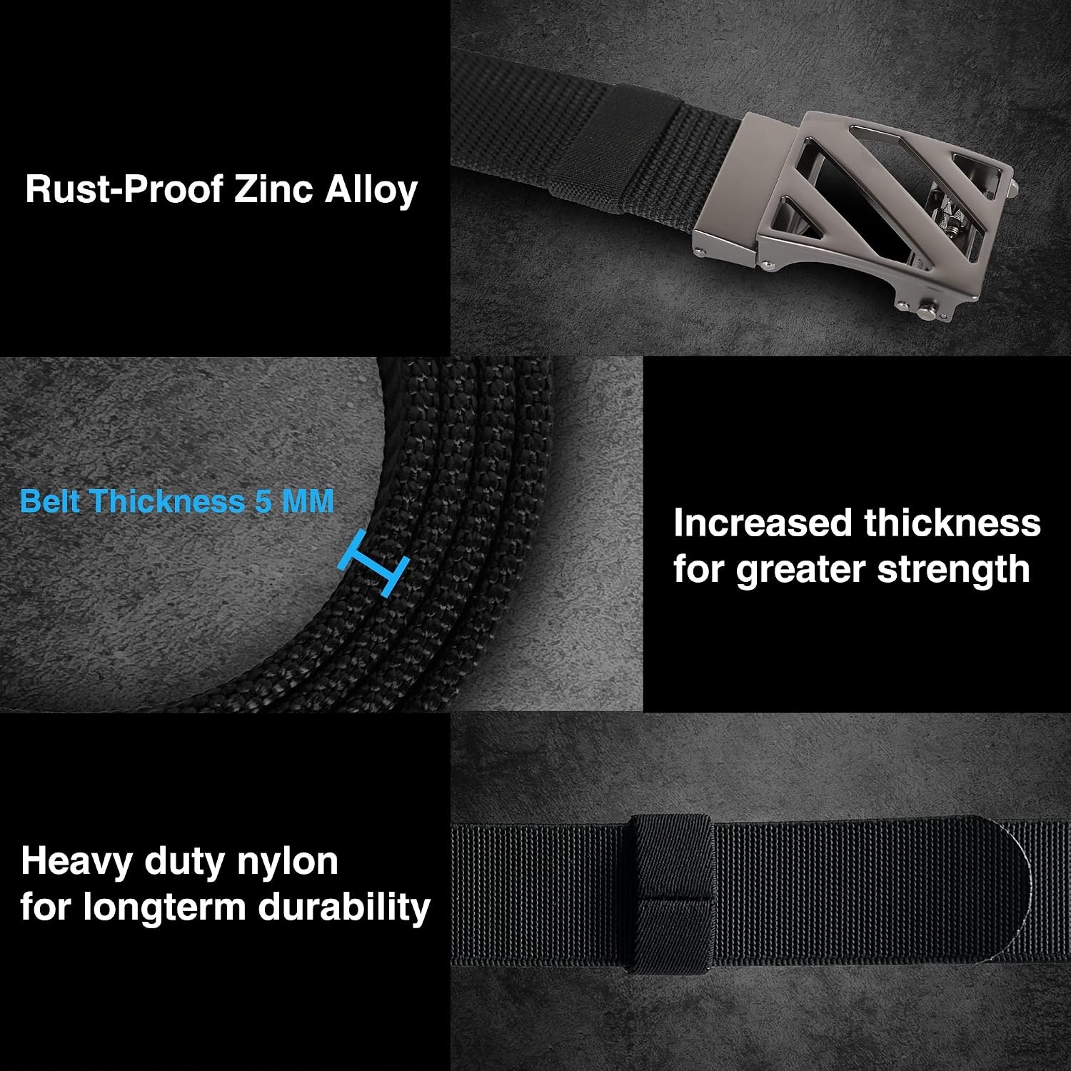 image:imageYOETEY Ratchet Tactical Belt for Men 15 Military Nylon Web BeltsClassic Buckle Brown