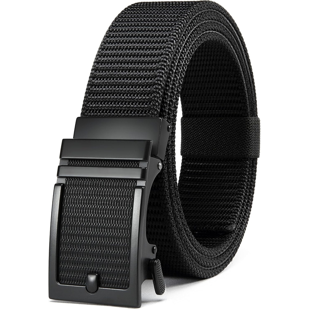 image:imageYOETEY Ratchet Tactical Belt for Men  15 Military Nylon Web BeltsClassic Buckle  Black