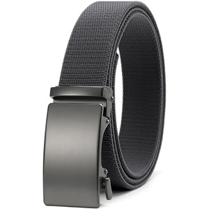 CHAOREN Mens Belt Stretchable – Elastic Golf Nylon Web Adjustable Belt(D-matted Gun/Grey)