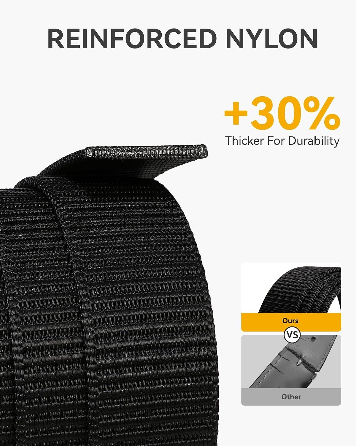image:imageCHAOREN Ratchet Belts for Men Nylon Web Golf Belt with Automatic BuckleClassic Gun 35mm