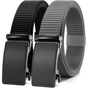 CHAOREN 1.5″ Nylon Ratchet Belt Men – Casual Work Belt for Jeans(Essential Matte / Black & Grey 35mm)