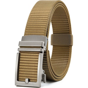 CHAOREN Ratchet Belts for Men, Nylon Web Golf Belt with Automatic Buckle(Classic Coyote 35mm)