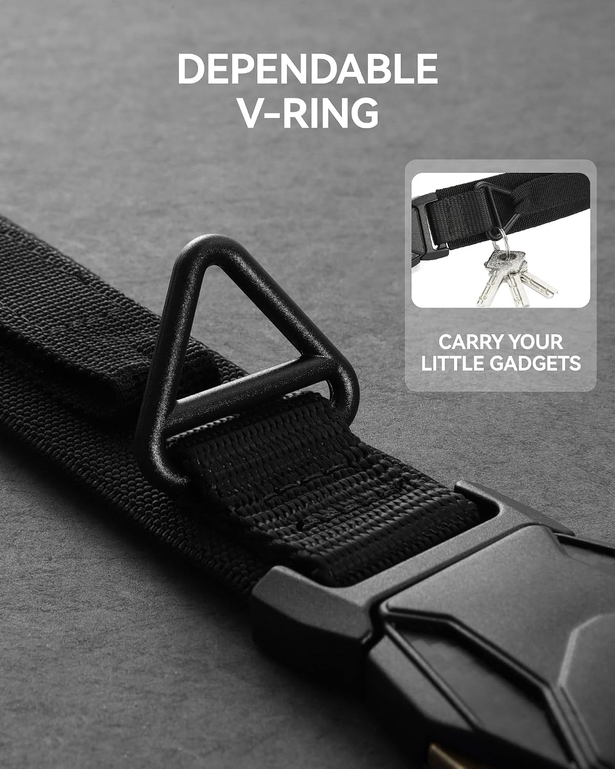 image:imageCHAOREN Riggers Belt Men 15 Tactical Belt with VRingRanger Green