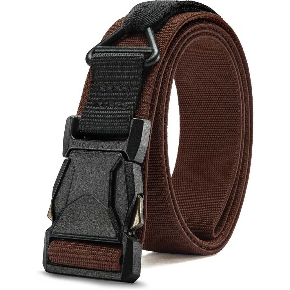 image:imageCHAOREN Riggers Belt Men 15 Tactical Belt with VRingBrown