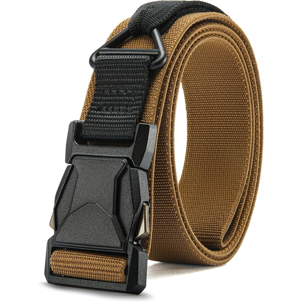 image:imageCHAOREN Riggers Belt Men 15 Tactical Belt with VRingCoyote Brown
