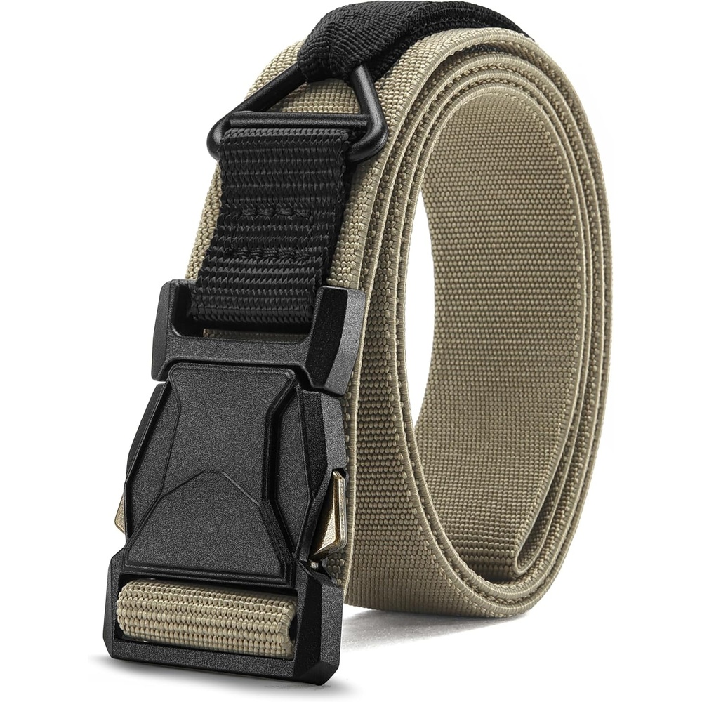 image:imageCHAOREN Riggers Belt Men 15 Tactical Belt with VRingKhaki