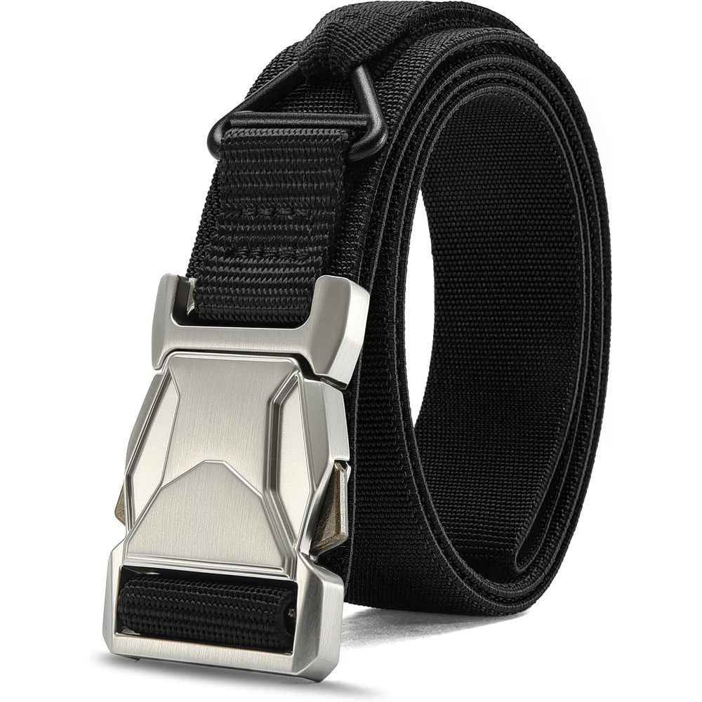 image:imageCHAOREN Riggers Belt Men 15 Tactical Belt with VRingSilver Black