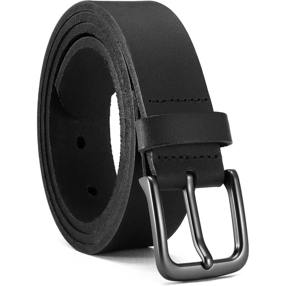 image:imageCHAOREN 30mm Boys Leather Belt  Ideal for Dress and Casual WearBasic  Black