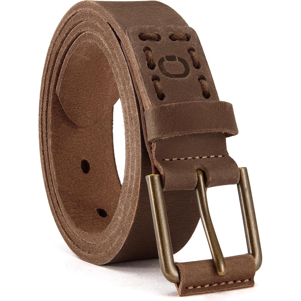 image:imageCHAOREN 30mm Boys Leather Belt  Ideal for Dress and Casual WearBrown