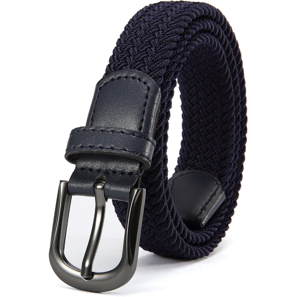 image:imageCHAOREN Boys Elastic Braided Belt 1 Adjustable Kids Woven BeltBlue