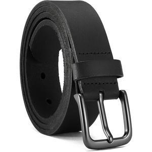 CHAOREN 30mm Boys Leather Belt – Ideal for Dress and Casual Wear(Basic / Black)