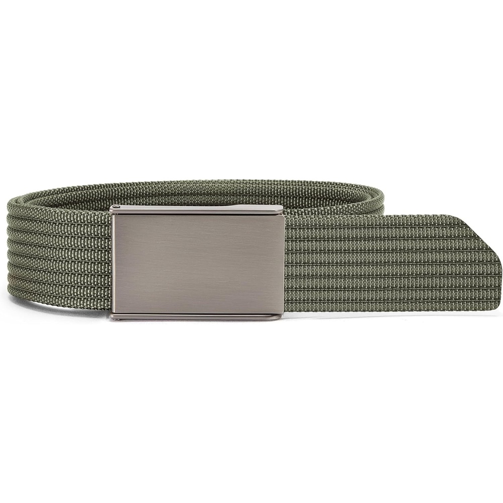 image:imageCHAOREN Mens Nylon Webbing Belt  15 Golf Belt with Zinc Alloy BuckleGreen