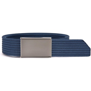 CHAOREN Men’s Nylon Webbing Belt – 1.5″ Golf Belt with Zinc Alloy Buckle(Navy)