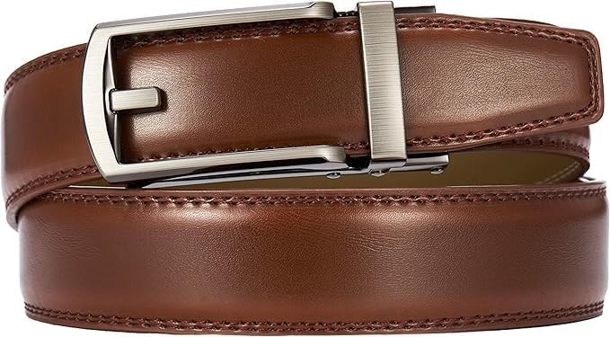 image:imageCHAOREN 40mm Ratchet Belt Buckle Only for 1 38 Slide Belt Strap Automatic Click Buckle Adjustable35mm Click Gun