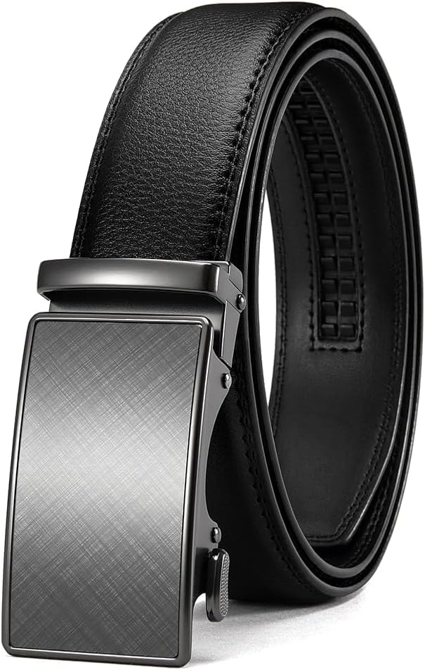 image:imageCHAOREN 40mm Ratchet Belt Buckle Only for 1 38 Slide Belt Strap Automatic Click Buckle Adjustable40mm Charcoal Grey