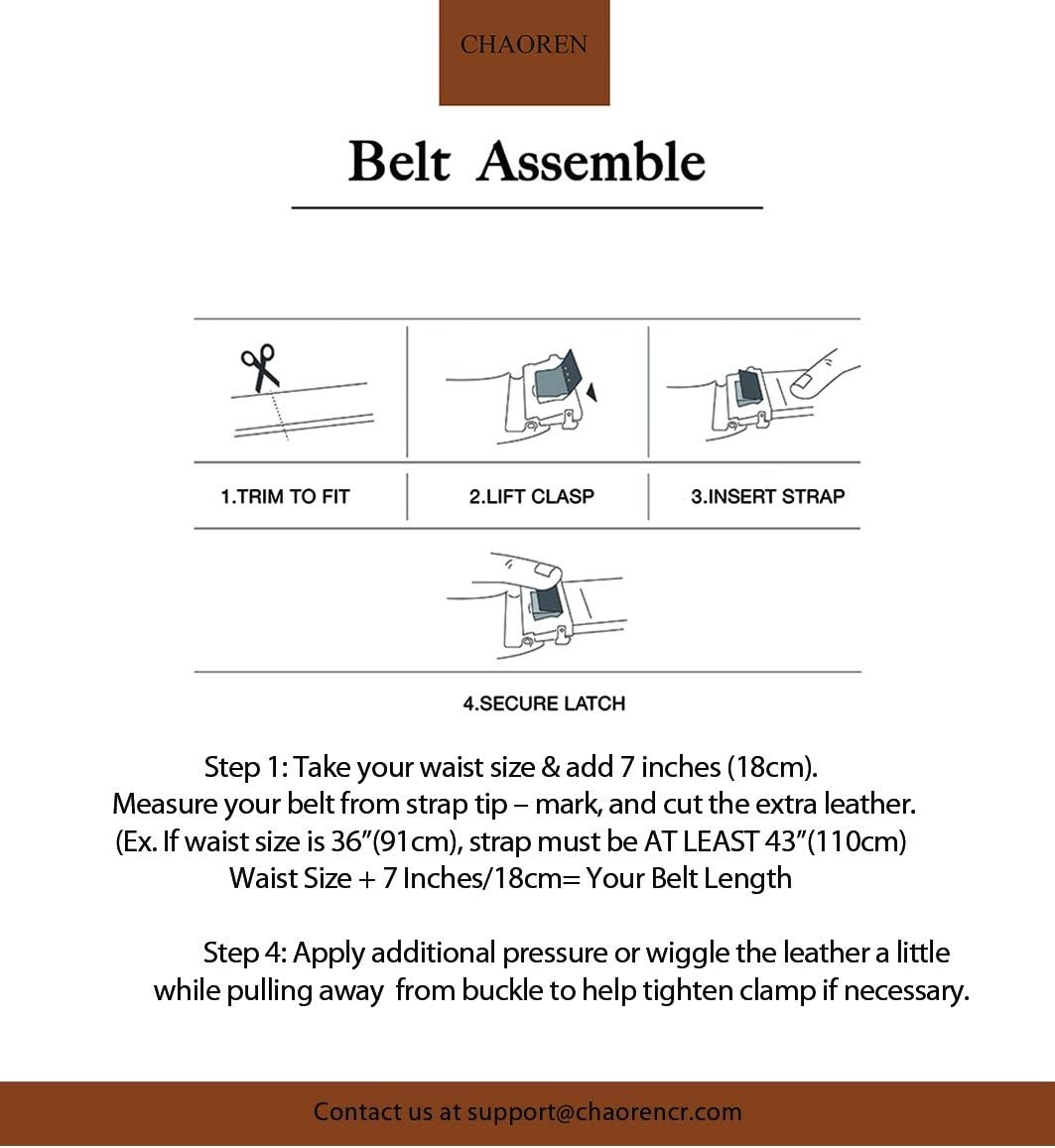 image:imageCHAOREN 40mm Ratchet Belt Buckle Only for 1 38 Slide Belt Strap Automatic Click Buckle Adjustable40mm Essential Buckle Black