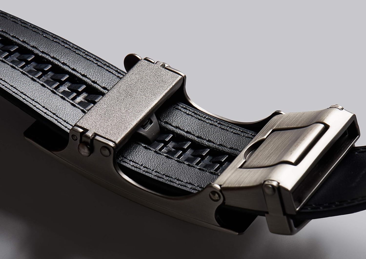image:imageCHAOREN 40mm Ratchet Belt Buckle Only for 1 38 Slide Belt Strap Automatic Click Buckle Adjustable40mm Essential Buckle Black