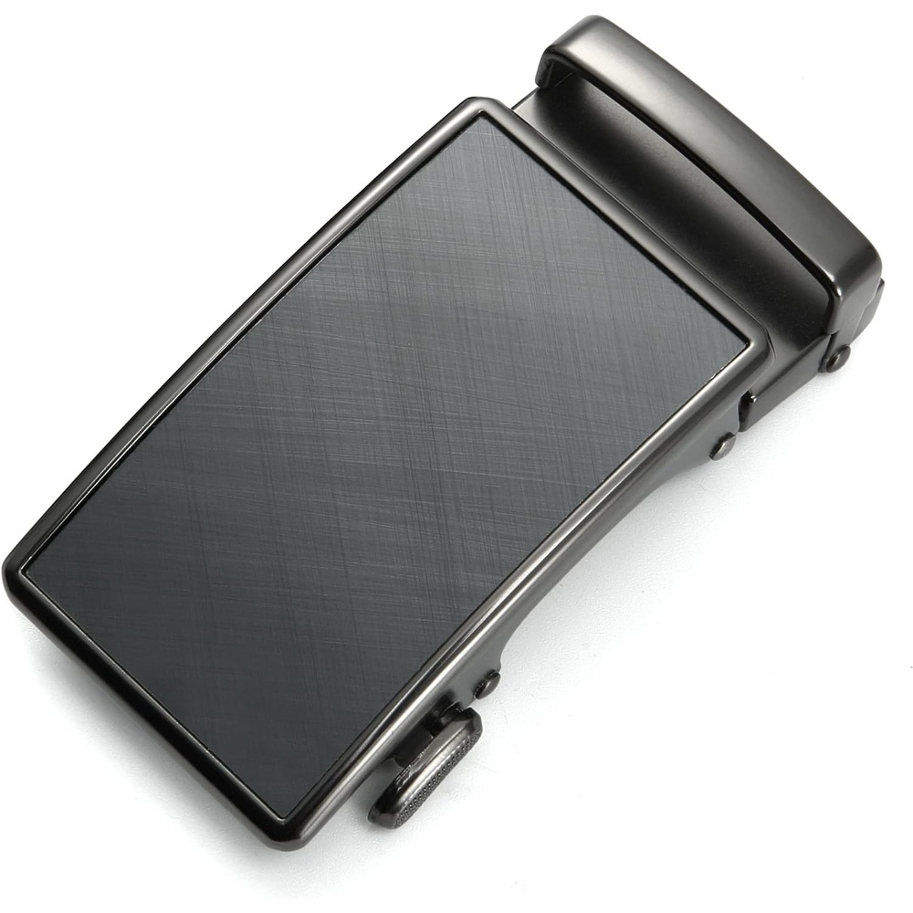 image:imageCHAOREN 40mm Ratchet Belt Buckle Only for 1 38 Slide Belt Strap Automatic Click Buckle Adjustable40mm  Charcoal Grey