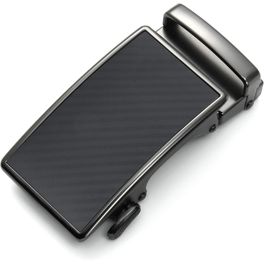 image:imageCHAOREN 40mm Ratchet Belt Buckle Only for 1 38 Slide Belt Strap Automatic Click Buckle Adjustable40mm Grey