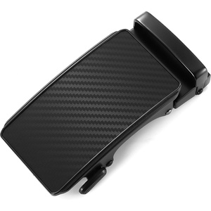 CHAOREN 40mm Ratchet Belt Buckle Only for 1 3/8 Slide Belt Strap, Automatic Click Buckle Adjustable(40mm – Carbon Fiber Basic Black)