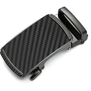 CHAOREN 40mm Ratchet Belt Buckle Only for 1 3/8 Slide Belt Strap, Automatic Click Buckle Adjustable(40mm – Carbon Fiber Black)