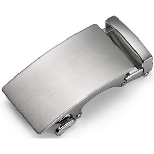 CHAOREN 40mm Ratchet Belt Buckle Only for 1 3/8 Slide Belt Strap, Automatic Click Buckle Adjustable(40mm – Essential Square Silver)