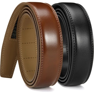 CHAOREN Ratchet Belt Replacement Strap 1 1/4″(Black&cognac)