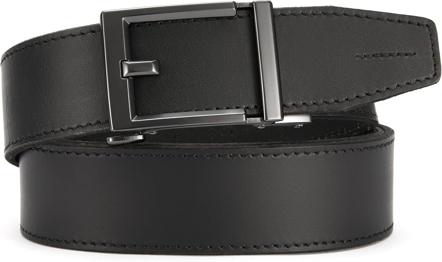 image:imageCHAOREN Mens Ratchet Belt 15 Mens Belt Leather for Casual JeansGun Black
