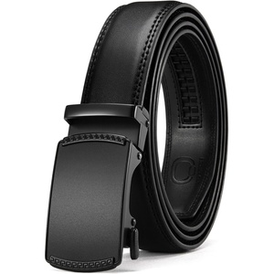 CHAOREN Leather Ratchet Belt for Men – Mens Dress belt, Customizable Fit(Anodized – Black)