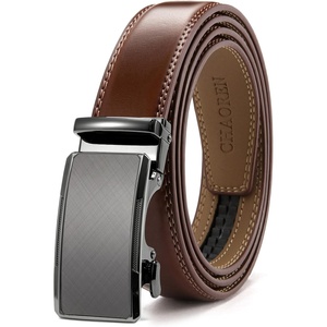 CHAOREN Leather Ratchet Belt for Men – Mens Dress belt, Customizable Fit(Radiant Ore – Cognac)