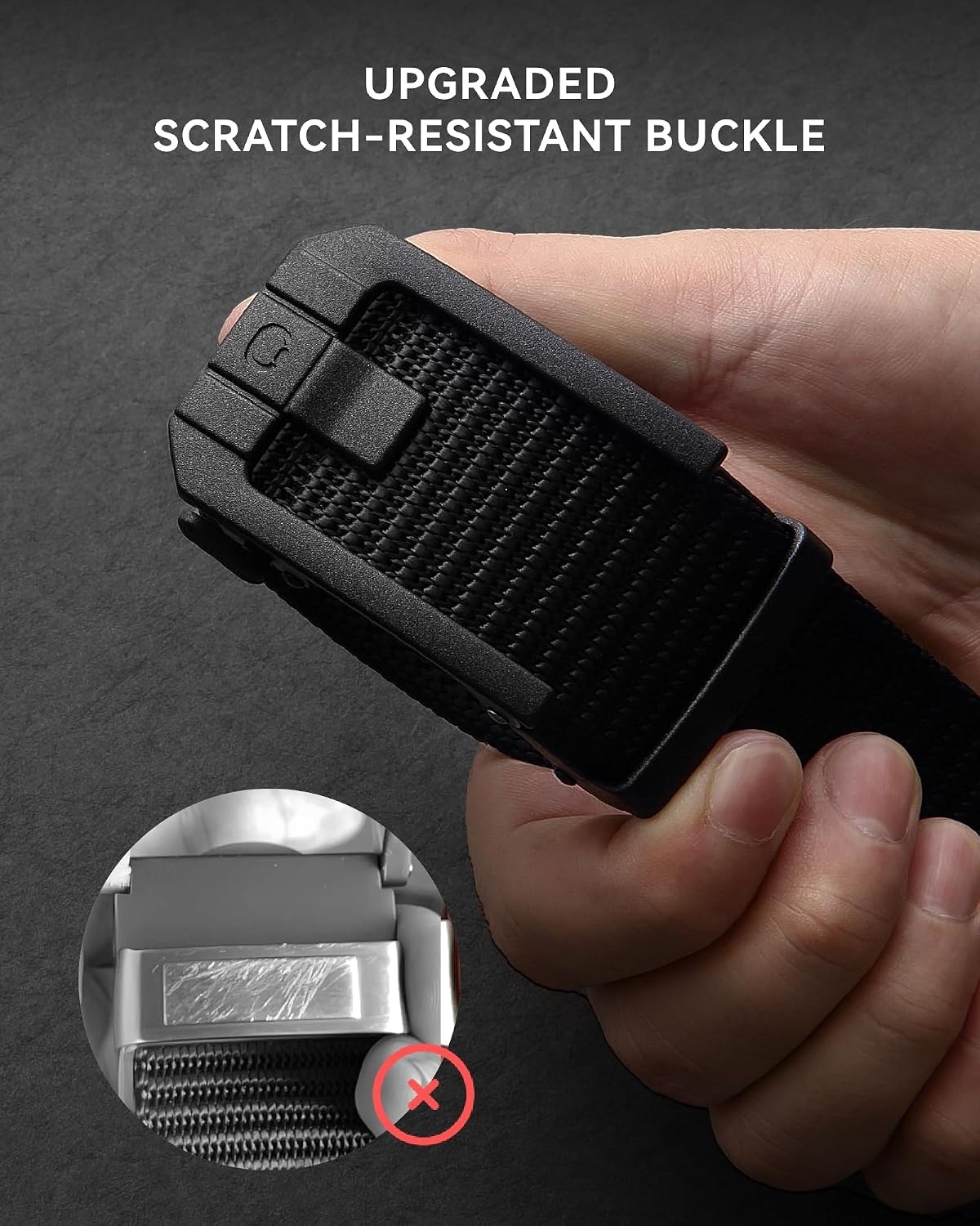 image:imageCHAOREN Ratchet Tactical Belt Men 15 Adjustable Nylon Work BeltSilver Khaki