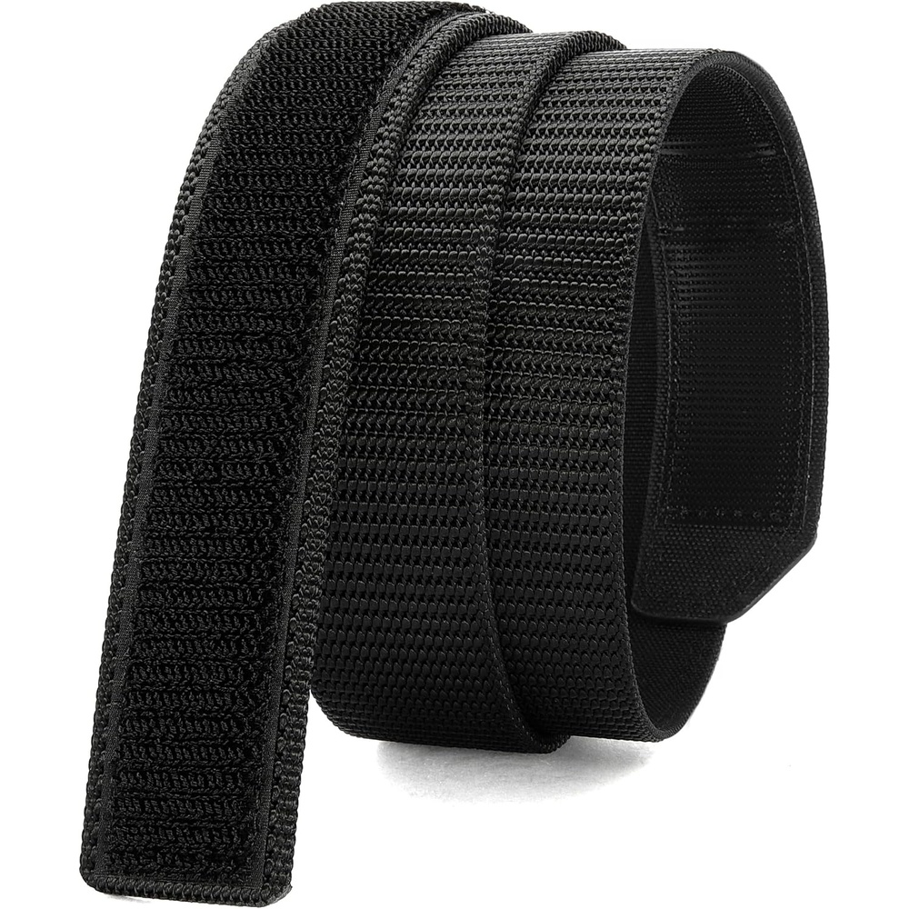 image:imageCHAOREN No Buckle Belts for Men Nylon No Scratch Mechanic Belt 38mmBasic Black