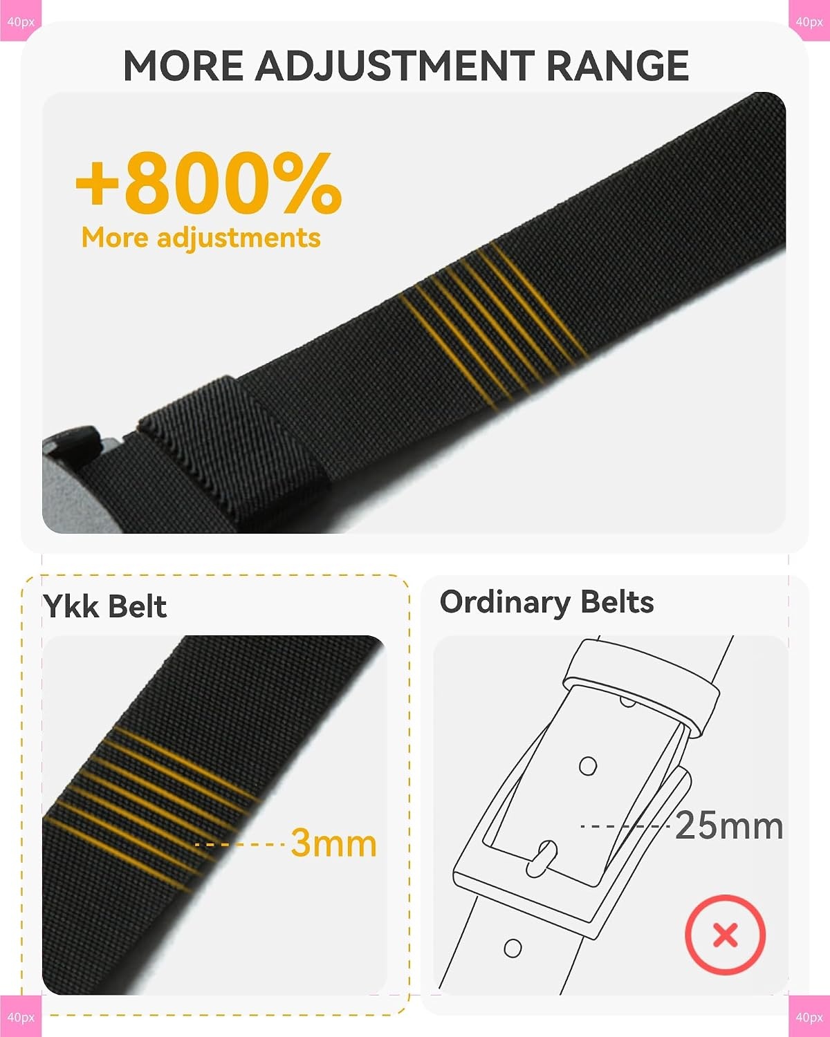 image:imageCHAOREN Boys Nylon Belt 125 Adjustable Kids Tactical BeltNavy