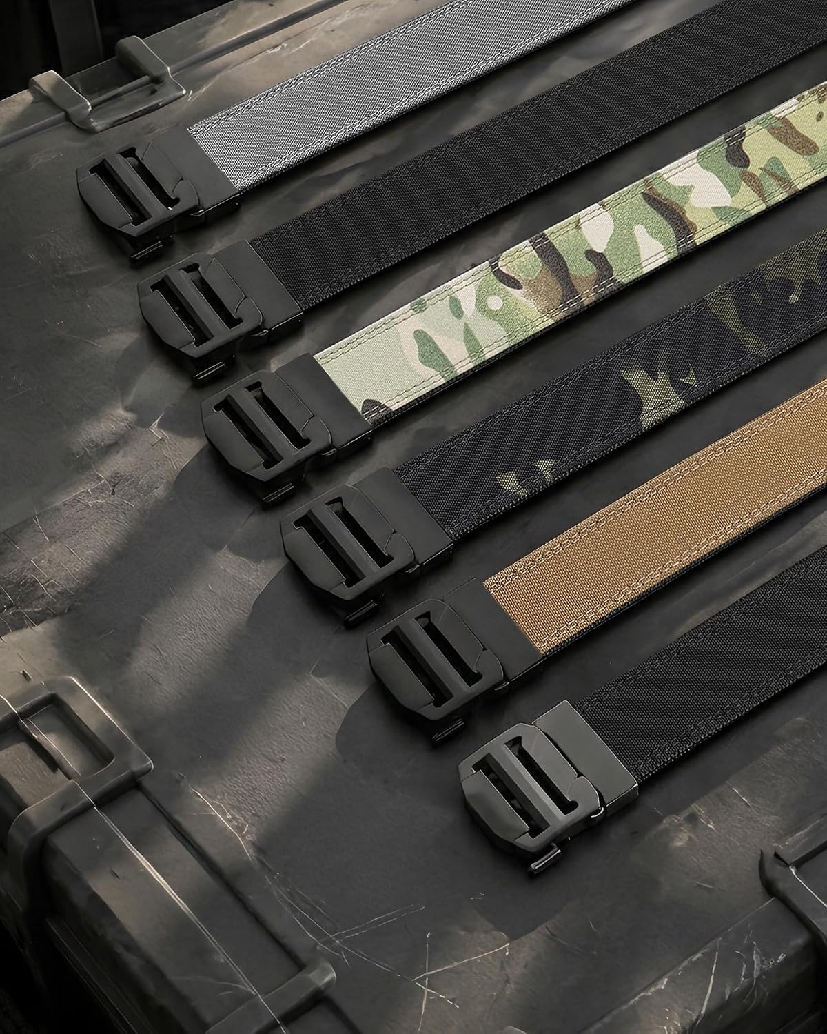 image:imageCHAOREN Tactical Belt Men 15 Nylon Ratchet Belts for EDC WorkKahki