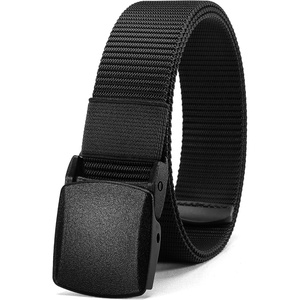 CHAOREN Boys Nylon Belt 1.25″ Adjustable Kids Tactical Belt(Black)