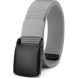 CHAOREN Boys Nylon Belt 1.25″ Adjustable Kids Tactical Belt(Grey)