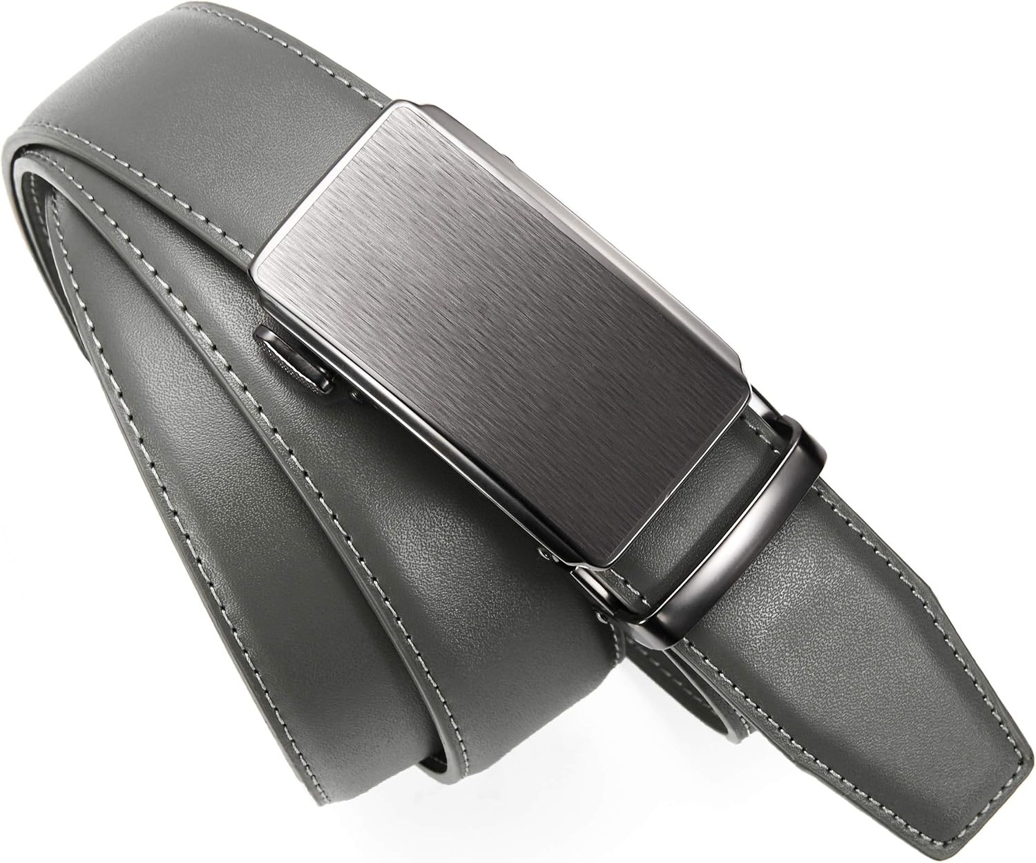 image:imageCHAOREN Leather Ratchet Belt for Men Mens Dress belt 1 38Grey