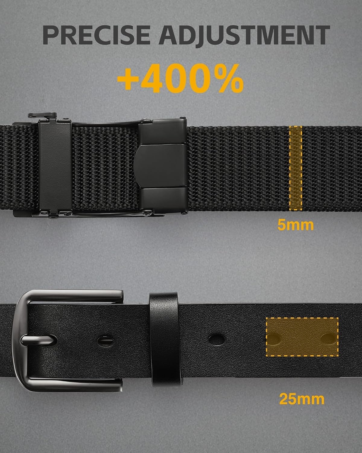 image:imageCHAOREN Tactical Belt Men 15 Nylon Gun Belt Quick Release EDC Work Belts for Concealed Carry MilitaryClassic Black