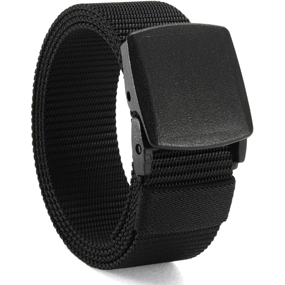 image:imageCHAOREN TSA Approved NonMetal Nylon Travel Belt Men 38mmBasic Black
