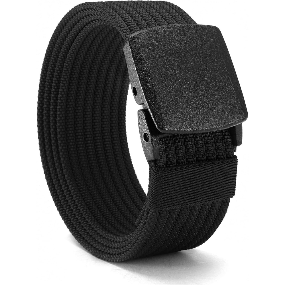 image:imageCHAOREN TSA Approved NonMetal Nylon Travel Belt Men 38mmBlack