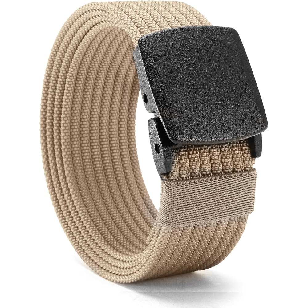 image:imageCHAOREN TSA Approved NonMetal Nylon Travel Belt Men 38mmKhaki