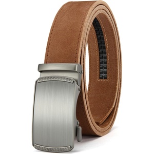 CHAOREN Leather Ratchet Belt for Men – Mens Dress belt 1 3/8″(Imperial Brushed / Full Grain Tan)