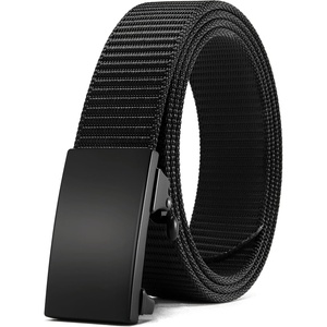 CHAOREN Nylon Ratchet Belts for Men, Adjustable Tactical Belt – 1.25″(Basic/Black)